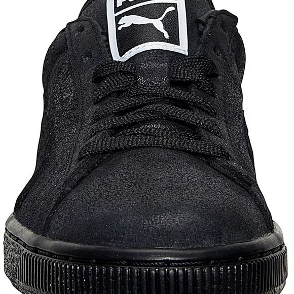 NIB Puma Sz6 Suede Classic Matte & Shine Sneakers in Black/Steel Gray - Picture 4 of 10